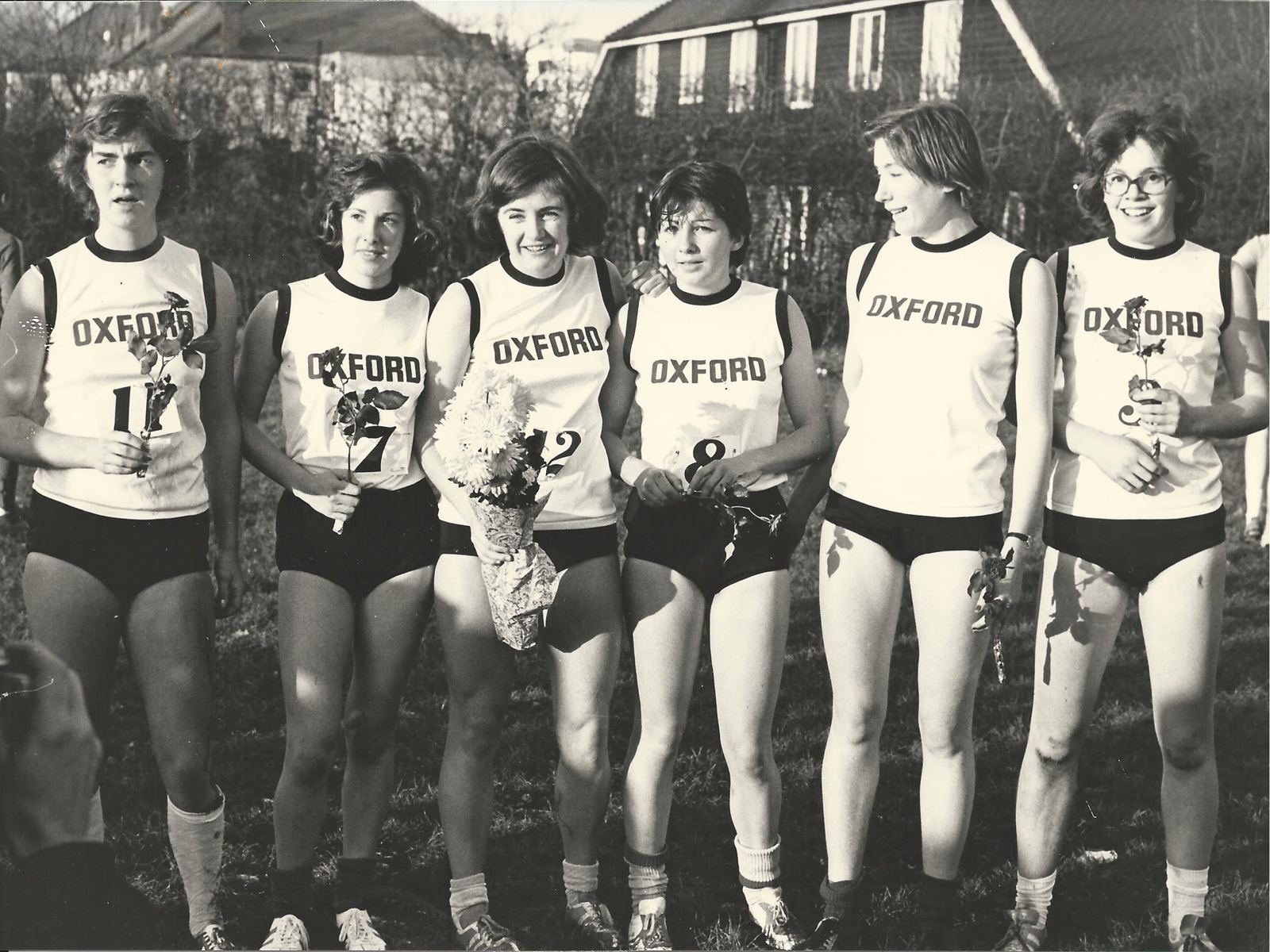 The Oxford team at the first Ladies' Varsity Match in 1976
